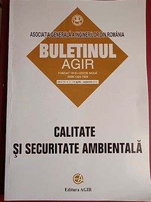 Buletinul AGIR 2-3/2010 - Calitate si securitate ambientala foto