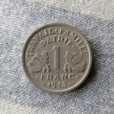 MONEDA- 1 FRANC 1943 - FRANTA