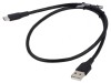 Cablu USB 2.0 A la C 2m Negru 3A, Vention