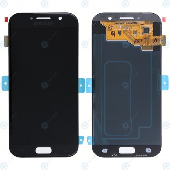 Samsung Galaxy A5 2017 (SM-A520F) Modul display LCD + Digitizer negru GH97-20135A GH97-19733A foto