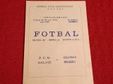 Program meci fotbal FCM GALATI - GLORIA BUZAU (19.10.1975)