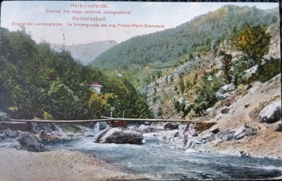 Carte postala, Baile Herculane, 1921 foto