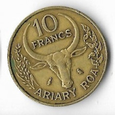 Moneda 10 francs 1971, FAO - Madagascar
