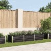VidaXL Strat &icirc;nălțat de grădină antracit 240x80x45 cm oțel galvanizat 45727