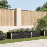vidaXL Strat &icirc;nălțat de grădină antracit 240x80x45 cm oțel galvanizat