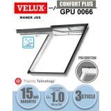 Fereastra mansarda VELUX GPU 0066, dubla deschidere, poliuretan, 3 sticle
