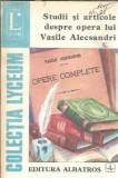 Studii si articole despre opera lui Vasile Alecsandri