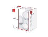 Set farfurii opal, 18 piese, Bormioli Ricamo Blue