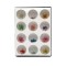 Set 12 buc decoratiuni pentru unghii, Flori
