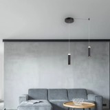 Pendul LED Rabalux Andromeda, 7W, negru
