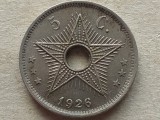 CONGO BELGIAN-5 CENTIMES 1926
