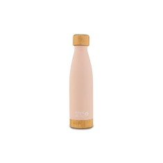 Sticla termoizolanta calatorii bambus Nava 500 ml roz,
