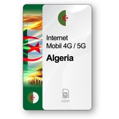 eSIM Internet Algeria, valabil 7 zile, trafic 1 GB, Standard