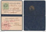 TCR Turing Clubul Romaniei legitimatie semnata Mihai Haret cu timbru din 1929, Romania 1900 - 1950, Documente