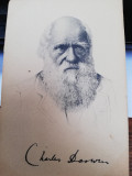 Carte postala Charles Darwin, necirculata, ed. Stengel, litografie,perfecta
