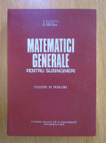 D. Filipescu - Matematici generale pentru generale pentru subingineri