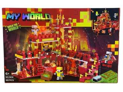 Set de Constructie My World cu LED, 957 Piese NO9011 foto