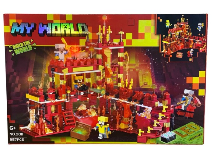 Set de Constructie My World cu LED, 957 Piese NO9011