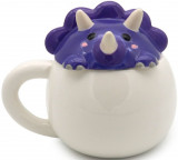 Cana cu capac - Peeping Animal Adoramals Purple Dinosaur