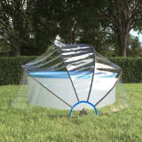 Cupolă pentru piscină, 315x158 cm, PVC, rotund, vidaXL