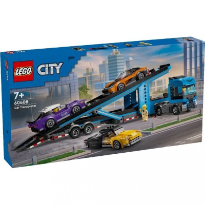 LEGO CITY CAMION TRANSPORTOR DE MASINI SPORT 60408 SuperHeroes ToysZone foto