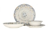 Bonna Set de vesela (Medium) - Luca Mosaic - 24 bucăți - 6 persoane - Porţelan