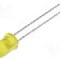 Dioda LED 5mm, galbena, convex, 2...2.5V, KINGBRIGHT ELECTRONIC - L-53SYDK