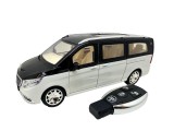 Macheta Mercedes Maybach V-Class alb negru 1:24 replica metal lumini si sunete usi laterale actionate din telecomanda
