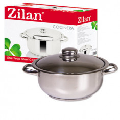 Oala Inox cu Capac 14L Zilan Cocinera ZLN7291 foto