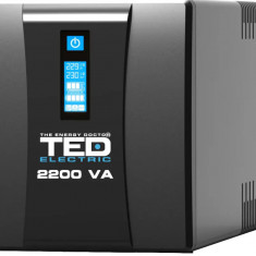 UPS 2200VA 1250W cu Stabilizator si Management, 3x Schuko, Ecran LCD si 4x Acumulator 12V 7Ah, TED Electric