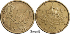 2002 R, 50 euro cent ( 1st map ) - Italia foto