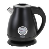 Fierbator electric cu termometru Camry CR 1344, 2200W, 1,7 l, Filtru de sedimente, Negru