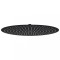 vidaXL Cap de duș tip ploaie rotund, negru, 50 cm, oțel inoxidabil 147694