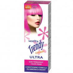 Vopsea de par semipermanenta Trendy Cream Ultra, Venita, Nr. 30, Candy pink foto