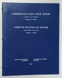 CARTE DE PILOTAGE DU DANUBE ( HARTA DE PILOTAJ A FLUVIULUI DUNAREA ) DU KM 610,0 AU KM 375,0 , ECHELLE 1 : 25 000 , 1993 *EDITIE BILINGVA