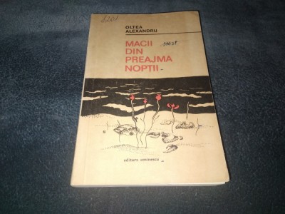 OLTEA ALEXANDRU - MACII DIN PREAJMA NOPTII foto