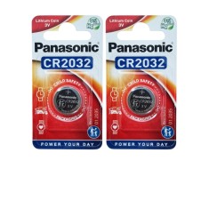Set 2 Baterii CR2032, Litiu, 3V, Panasonic