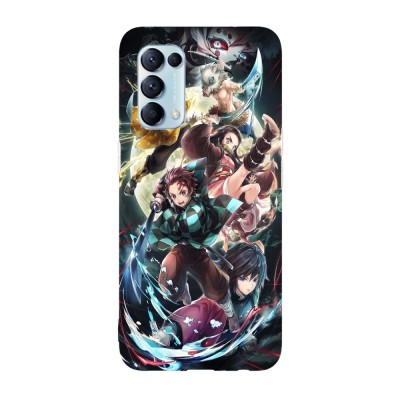 Husa compatibila cu Oppo Find X3 Lite model Demon slayer Battle with demons, Silicon, TPU, Viceversa foto