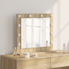 vidaXL Oglindă de toaletă cu oglindă Stejar Sonoma 60 x 55 x 18 cm 868287