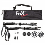 Set bete de trekking telescopice cu antisoc husa si accesorii Fox Outdoor 39307