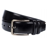 Curea barbati, eleganta pentru costum, latime 3.8cm, negru, piele eco - CK97N