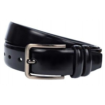 Curea barbati, eleganta pentru costum, latime 3.8cm, negru, piele eco - CK97N foto