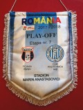 Fanion (oficial-protocol) meci fotbal ASTRA GIURGIU - POLITEHNICA IASI (etapa nr.7 PLAY-OFF sezonul 2017/2018)