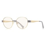 Ochelari rotunzi de dama, filtru lumina Asteroid GSM, auriu / gri, 3175