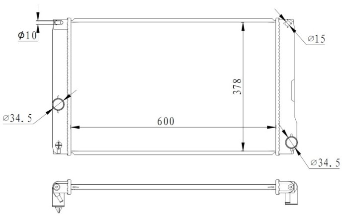 NRF 550008 Radiator, racire motor
