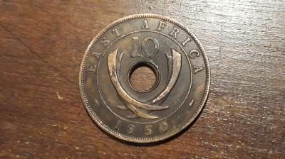 East Africa - 10 cents 1950. foto