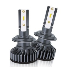 Set 2 becuri auto LED H7 COBS, 100W, lumina alb-rece, 12V, 12.000 lumeni, BZRSH, 6000K