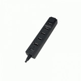 Hub USB 2.0 Logilink UA0124 , 7x USB 2.0 , Negru