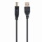 CABLU USB GEMBIRD pt. imprimanta, USB 2.0 (T) la USB 2.0 Type-B (T), 1m, conectori auriti, black, &quot;CCP-USB2-AMBM-1M&quot; (timbru verde 0.08 lei)