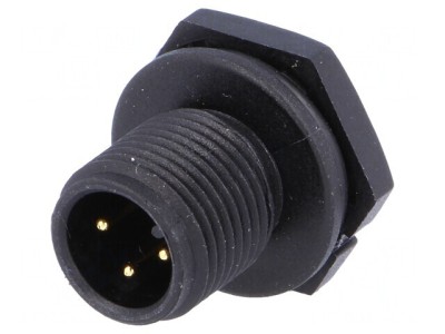 Soclu M12 3-Pin Tată IP68 DeviceNet CANopen foto